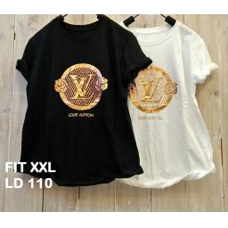 BR19456-2 - LOUIS VUITTON TSHIRT TUMBLR TEE SIZE 2XL - putih