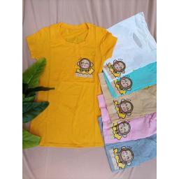 BR19487-3 - MONKEY TSHIRT TUMBLR TEE SIZE - biru