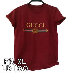 BR19565 - GUCCI MAROON TSHIRT TUMBLR TEE SIZE XL