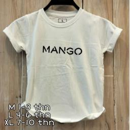 BR19666-1 - MANGO PUTIH KAOS ANAK TSHIRT TUMBLR TEE - size M