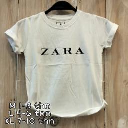 BR19669-1 - ZARA PUTIH KAOS ANAK TSHIRT TUMBLR TEE - size M