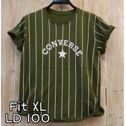 BR19677 - CONVERSE SALUR HIJAU TSHIRT TUMBLR TEE SIZE XL