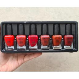 BR19692 - NAIL POLISH IMPLORA RED (6 pcs)