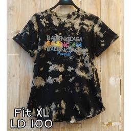 BR19701 - KAOS TIE DYE BALENCIAGA PARIS SIZE XL