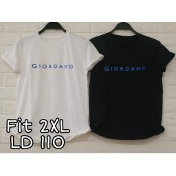 BR19719 - GIORDANO TSHIRT TUMBLR TEE SIZE 2XL - putih