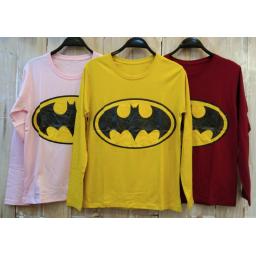 BR19732-2 - BATMAN TSHIRT TUMBLR TEE LENGAN PANJANG - kuning