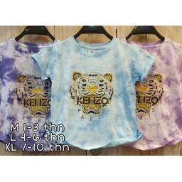 BR19747-6 - KAOS ANAK TIE DYE KENZO - size L lavender