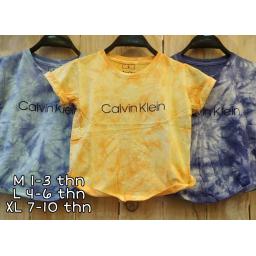 BR19749-4 - KAOS ANAK TIE DYE CALVIN KLEIN - size L biru