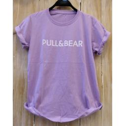 BR19856 - PULL & BEAR LILAC TSHIRT TUMBLR TEE