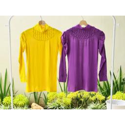 BR19861-2 - ATASAN POLOS LENGAN PANJANG - purple
