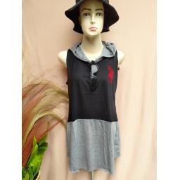 BR19884 - TANKTOP HODDY POLO HITAM