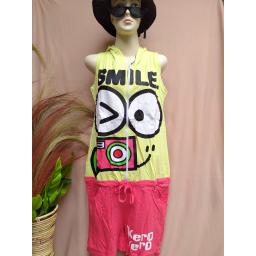 BR19885 - JAMPSUIT SMILE PINK