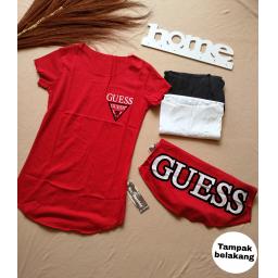 BR19887-3 - KAOS GUESS LENGAN PENDEK - putih
