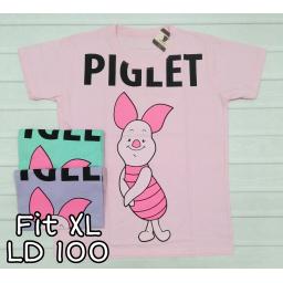 BR19974 - PIGLET TSHIRT TUMBLR TEE SIZE XL - pink