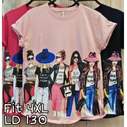 BR20011-2 - GIRL TSHIRT TUMBLR TEE SIZE 4XL - pink