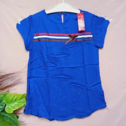 BR20126 - ATASAN PITA BIRU LENGAN PENDEK