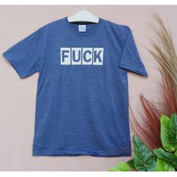 BR20135-1 - FUCK NAVY DENIM KAOS PRIA TSHIRT TUMBLR TEE - size L