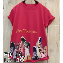 BR20167 - FASHION MERAH TSHIRT TUMBLR TEE SIZE 4XL