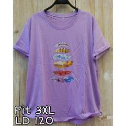 BR20209 - SAYAP LILAC TSHIRT TUMBLR TEE SIZE 3XL