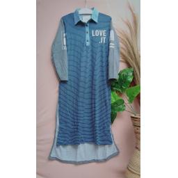 BR20223 - TUNIK SALUR LOVE NAVY