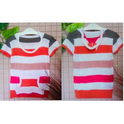BR20267 - ATASAN HOODIE SALUR OREN