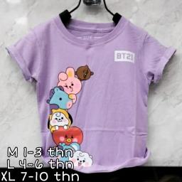 BR20355-2 - BTS21 LILAC KAOS ANAK TSHIRT TUMBLR - size L