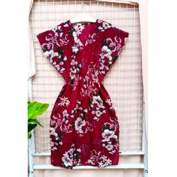 BR20389 - DRESS FLOWER MAROON