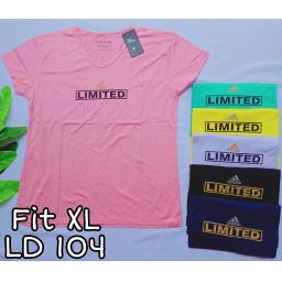BR20480-1 - KAOS OLAHRAGA ADIDAS LIMITE - pink