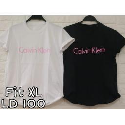 BR20509 - CALVIN KLEIN TSHIRT TUMBLR TEE SIZE XL - hitam