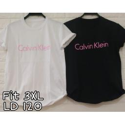 BR20515 - CALVIN KLEIN TSHIRT TUMBLR TEE SIZE 3XL - hitam