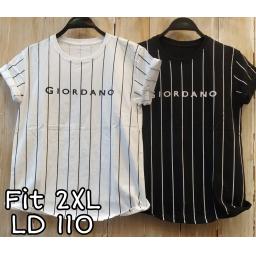 BR20521 - GIORDANO SALUR TSHIRT TUMBLR TEE SIZE 2XL - hitam