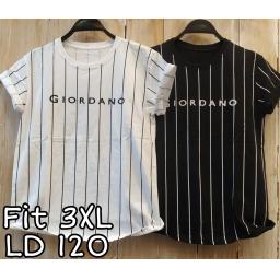 BR20522-2 - GIORDANO SALUR TSHIRT TUMBLR TEE SIZE 3XL - hitam