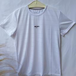 BR20641 - KAOS OLAHRAGA COWOK JUST DO IT PUTIH