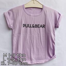 BR20672 - PULL & BEAR LILAC KAOS ANAK TSHIRT TUMBLR TEE - size L