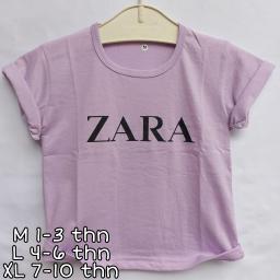 BR20675-3 - ZARA LILAC KAOS ANAK TSHIRT TUMBLR TEE - size XL