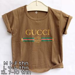 BR20680-1 - GUCCI BROWN KAOS ANAK TSHIRT TUMBLR TEE - size M