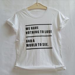 BR20683 - WE HAVE NOTHING TO LOSE PUTIH TSHIRT TUMBLR TEE