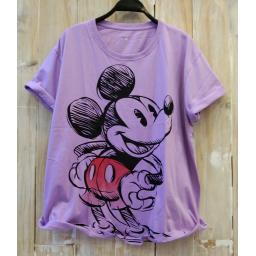 BR20754 - MICKEY MOUSE LILAC TSHIRT TUMBLR TEE