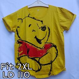 BR20795 - POOH KUNING TSHIRT TUMBLR TEE SIZE 2XL
