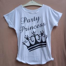 BR20819 - KAOS WANITA PARTY PRINCESS PUTIH
