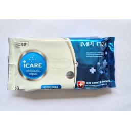 BR20938 - TISSUE BASAH IMPLORA ANTISEPTIC WIPES ORIGINAL (ISI 50 SHEETS)