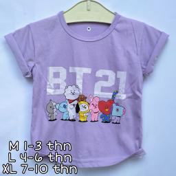 BR20962-1 - BTS21 LILAC KAOS ANAK TSHIRT TUMBLR TEE - size M