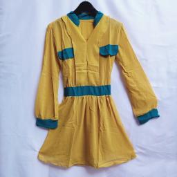 BR20990 - MINI DRESS SAHIRA KUNING