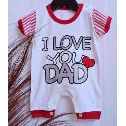 BR21016 - JUMPER BAYI I LOVE DAD MERAH