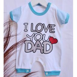 BR21017 - JUMPER BAYI I LOVE DAD BIRU