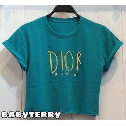 BR21094 - KAOS CROP TEE DIOR TOSCA (BABYTERRY)