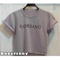 BR21095 - KAOS CROP TEE GIORDANO ABU (BABYTERRY)