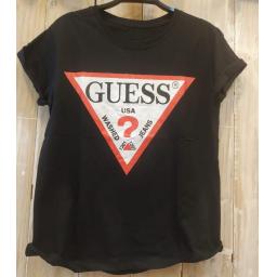 BR21153 - GUESS HITAM TSHIRT TUMBLR TEE