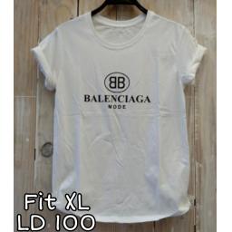 BR21194 - BALENCIAGA PUTIH TSHIRT TUMBLR TEE SIZE XL