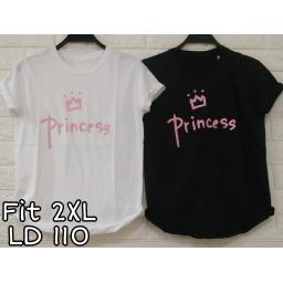 BR21197 - PRINCESS TSHIRT TUMBLR TEE SIZE 2XL - putih